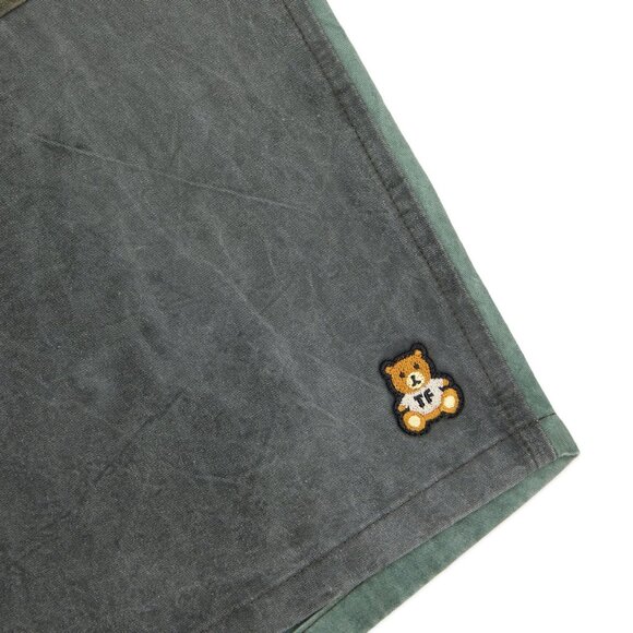 Teddy Fresh Pieced Together Patchwork Shorts w/ Built-In Belt size XS NWT NEW - Picture 4 of 11